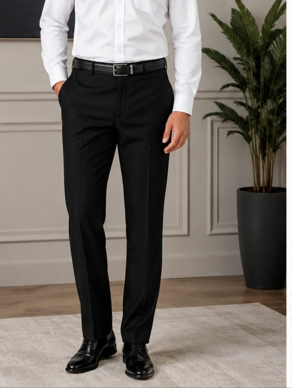 Men’s Angelo Litrico Black Dress Trousers 32x32